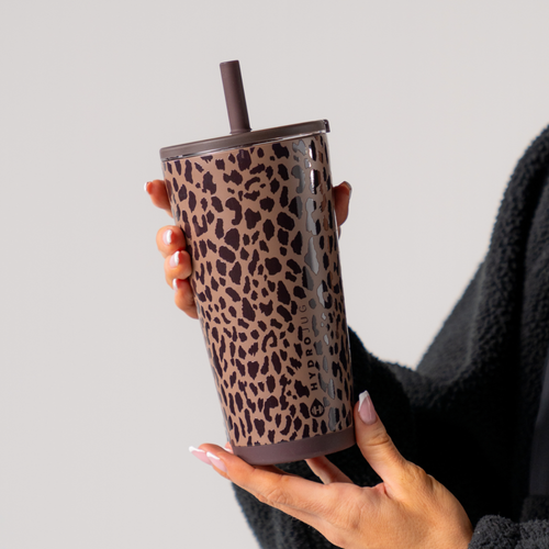 Brown Leopard HydroJug 20oz Everyday Tumbler